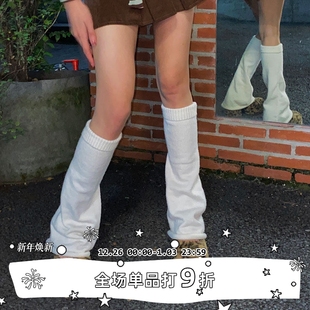 jk袜子针织袜套亚文化辣妹喇叭保暖小腿袜套 SEE LET