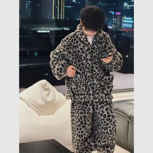 THE LUHAN【豹纹家居】秋冬季潮流豹纹家居服亲子装中大男童25818