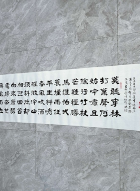 定风波 隶书 王忠华手写书法办公室客厅茶室大厅等装饰书法字画