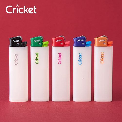 cricket草蜢一次性打火机磨砂透明搓轮明火滑轮耐用火石进口老式