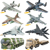 旭嘉1比72苏25战斗机A10攻击机歼20飞机模型军事拼装 积木玩具坦克