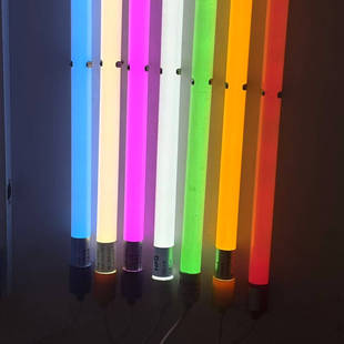 彩色led双端灯管红光 绿光 黄光 蓝光 粉光 紫光玻璃0.6米彩色灯