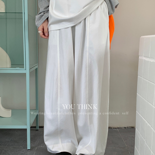韩标ins风时尚 26年春款 通勤松紧腰宽松百搭休闲YT2659 Think You