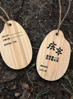 木质木牌植树节吊牌挂牌定制 寺庙许愿牌活动装饰挂牌定做
