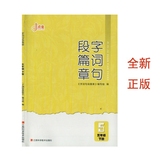 （全新正版）点金.字词句段篇章五年级下册江西科学技术出版社小学生5年级下册语文人教版课本同步解析小学寒暑假语文提前预习书