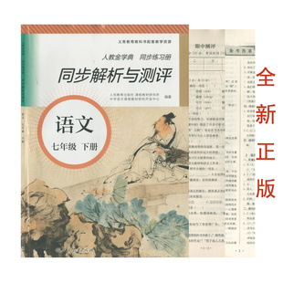 （全新正版/含试卷答案）人教金学典同步练习册同步解析与测评语文七年级下册初一1语文同步教辅资料7下语文人教金学典单元卷