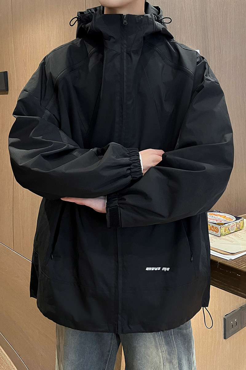 秋冬季美式情侣休闲冲锋衣男生宽松潮牌夹克外套JK6321/P100,男装夹克,电商B316