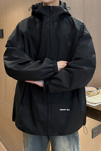 秋冬季美式情侣休闲冲锋衣男生宽松潮牌夹克外套 JK6321/P100图片