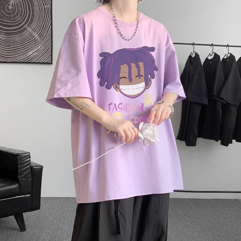 已注册/夏季新印花短袖T恤男生半袖港风体恤打底衫DT3016/P25,男装T恤,电商B316