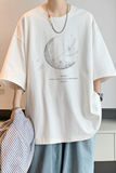 已注册/夏季内景星球印花宽松短袖T恤男潮牌体恤衫DT4900/P25，男装T恤，电商B316
