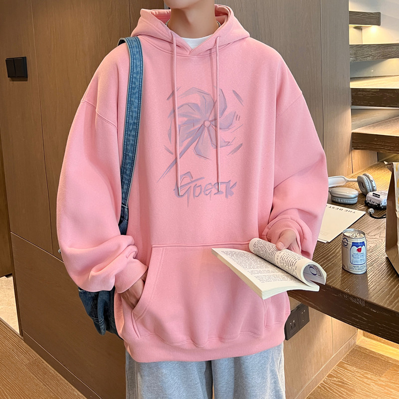 已注册/华棉秋季长袖港风上衣连帽卫衣男生大码打底衫WY9140/P50,男装卫衣,电商B316