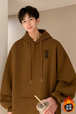 已注册/秋季青年复古连帽卫衣男潮百搭宽松外套WY9525/P45加绒P50，男装卫衣，电商B316