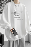 已注册/华棉秋季星球印花圆领卫衣男潮宽松外套WY9107/P35加绒P45，男装卫衣，电商B316