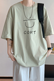已注册/夏季印花短袖T恤男简约港风宽松体恤打底衫DT3555/P25，男装T恤，电商B316