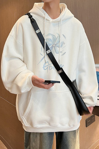 已注册/秋季潮流百搭宽松卫衣男落肩大码打底衫WY9140/P45加绒P50图片