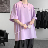 已注册/夏季印花爱心半袖短袖T恤男大码情侣打底衫DT3669/P25，男装T恤，电商B316