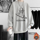 已注册/春季太空人圆领套头卫衣男长袖T恤WY3987/P35加绒P40，男装卫衣，电商B316