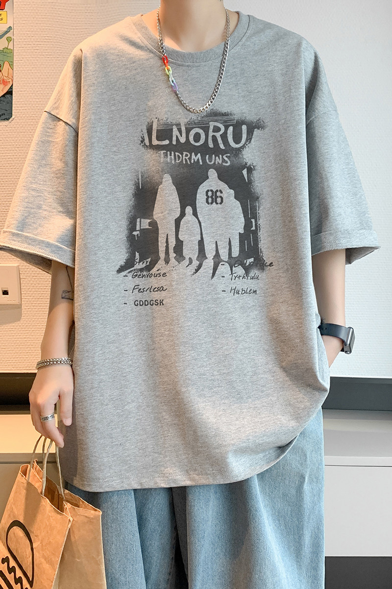 已注册/夏季美式运动短袖T恤男大码风体恤打底衫DT9720/P25,男装T恤,电商B316