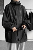 秋冬季防水简约欧美风复古冲锋衣男宽松夹克外套JK2865/P100，男装夹克，电商B316