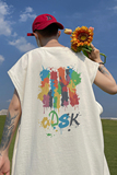已注册/夏季复古油漆印花潮男休闲大码坎肩打底衫BX4030/P25，男装背心/马甲，电商B316