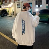 已注册/冬季加厚字母长袖卫衣男生港风宽松外套WY8586/P28加绒P35，男装卫衣，电商B316