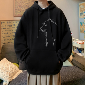 已注册/秋季港风时尚连帽卫衣男潮百搭宽松外套WY9325/P45加绒P50图片