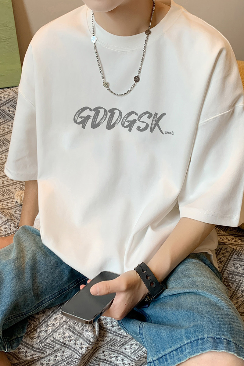 已注册/夏季纯棉美式短袖T恤大码内搭男体恤打底衫DT8764/P25,男装T恤,电商B316
