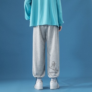 版权已注册/2025秋季新款大码卫裤男运动裤休闲束脚裤 YD4388/P45图片
