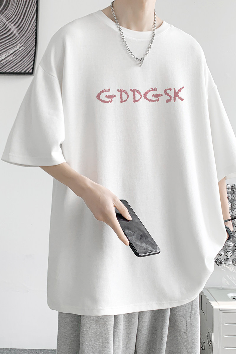 已注册/夏季黄色运动风短袖T恤男生宽松体恤打底衫DT5955/P25,男装T恤,电商B316
