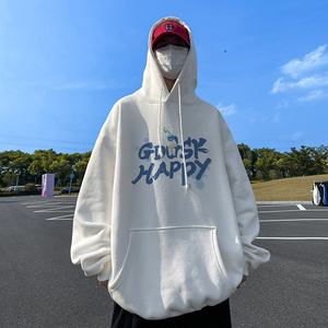 已注册/秋季新字母印花连帽卫衣男宽松休闲打底衫 WY0616/P50图片