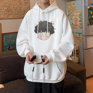 已注册/华棉秋季宽松连帽卫衣男生潮流大码打底衫 WY9220/P50图片