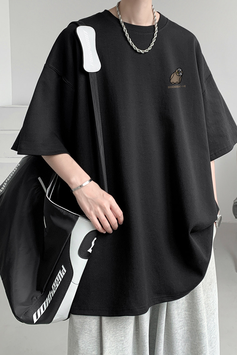 已注册/夏季港风圆领运动短袖T恤男大码体恤打底衫DT5905/P25,男装T恤,电商B316