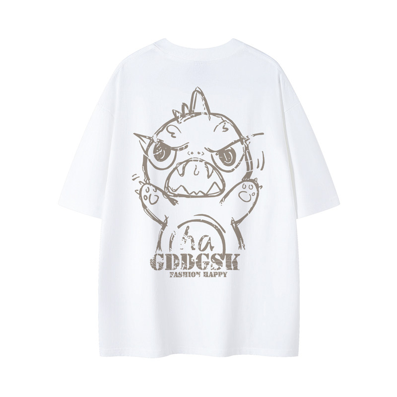 已注册/夏季白色小清新风短袖T恤男宽松体恤打底衫DT8990/P25,男装T恤,电商B316