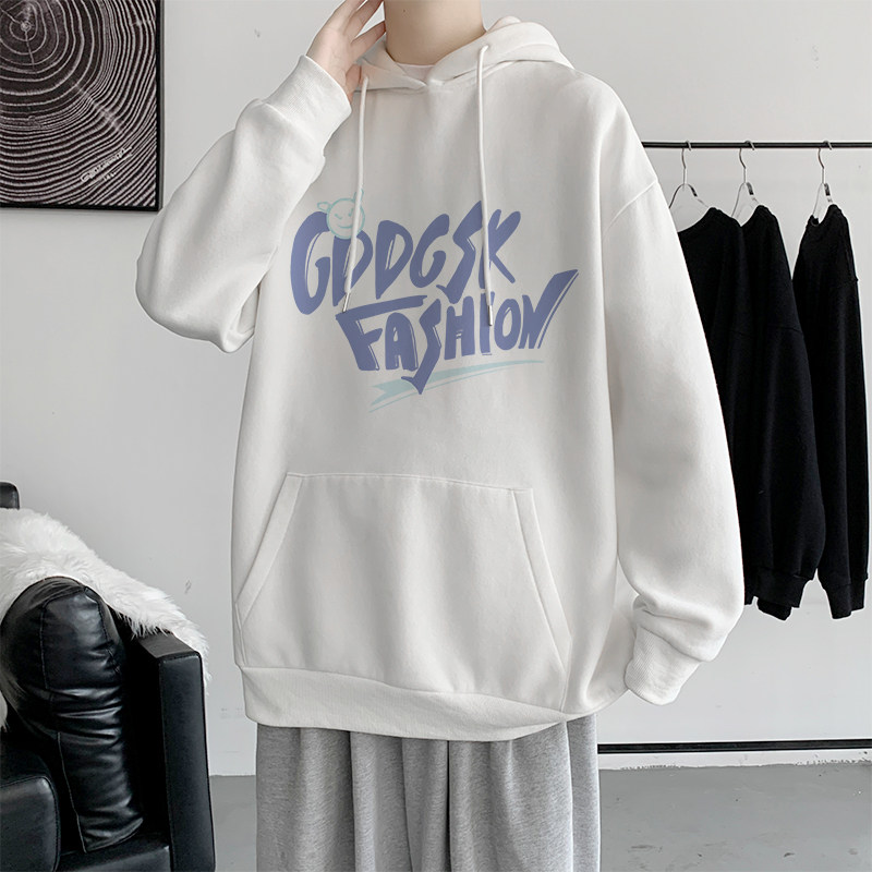 已注册/秋季字母印花卫衣男女套头连帽外套打底衫WY0388/P40,男装卫衣,电商B316