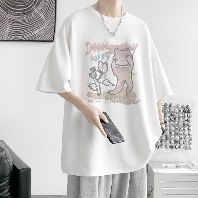 已注册/夏季港风青少年短袖T恤男生大码体恤打底衫DT4104/P25,男装T恤,电商B316