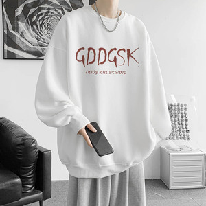 已注册/秋季重磅棉卫衣男圆领大码T恤打底衫情侣外套女WY6663/P35图片