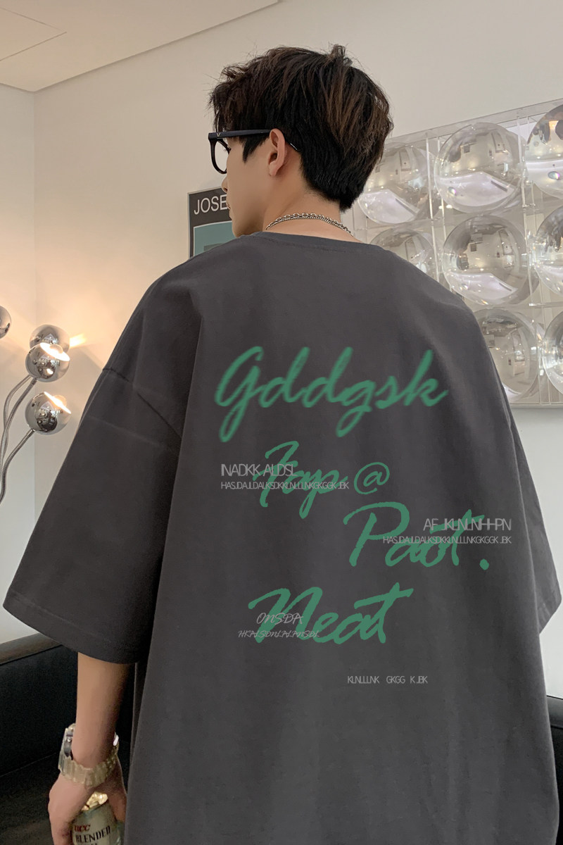 已注册/夏季新字母印花短袖T恤男生圆领体恤打底衫DT6330/P25,男装T恤,电商B316