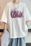 已注册/夏季白色字母印花短袖T恤流行男体恤打底衫DT8033/P25，男装T恤，电商B316