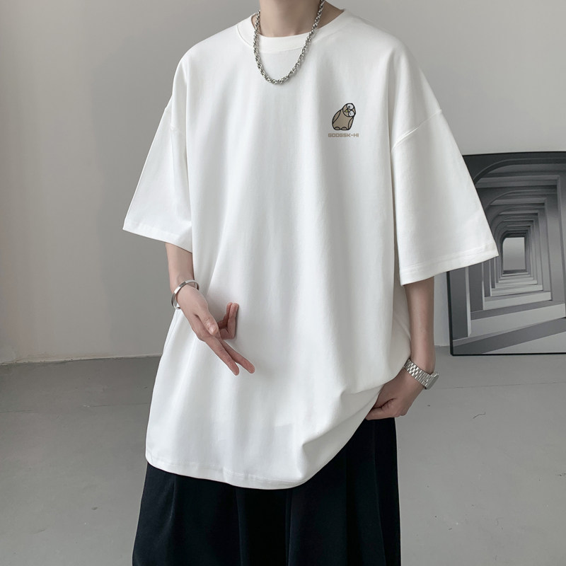 已注册/夏季港风圆领运动短袖T恤男大码体恤打底衫DT5905/P25,男装T恤,电商B316