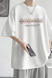 已注册/夏季新圆领印花短袖T恤情侣宽松打底衫体恤DT2536/P25，男装T恤，电商B316
