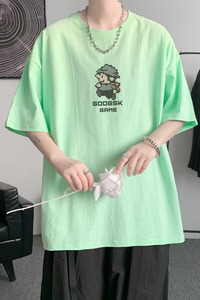 已注册/夏季纯棉舒适休闲短袖T恤男大码体恤打底衫DT7723/P25图片