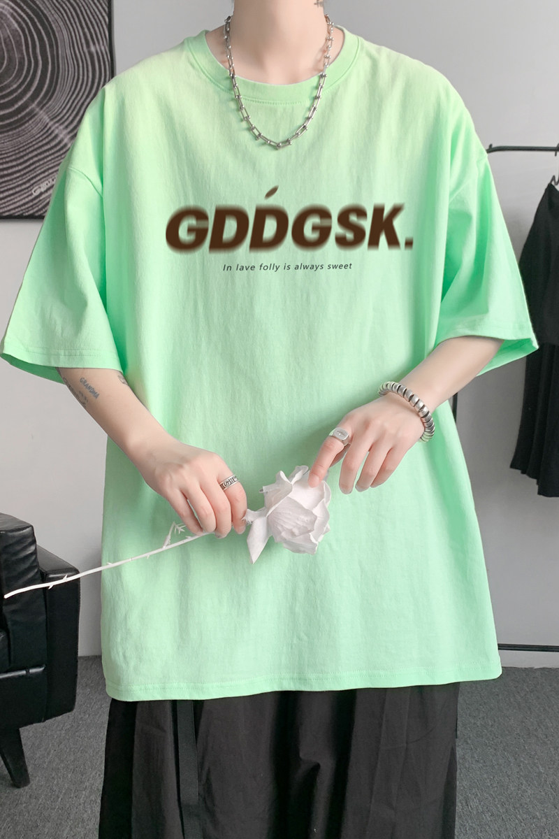 已注册/夏季新印花短袖情侣大码T恤圆领体恤打底衫DT6342/P25,男装T恤,电商B316