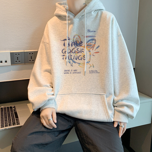 已注册/秋季加厚大码卫衣男连帽打底衫加厚流行WY9148/P50加绒P55