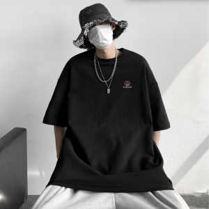 已注册/夏季小人物印花短袖T恤男生大码体恤打底衫DT1707/P25图片