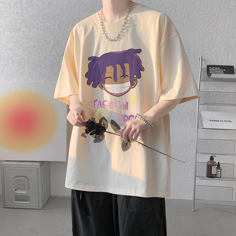 已注册/夏季新印花短袖T恤男生半袖港风体恤打底衫DT3016/P25,男装T恤,电商B316