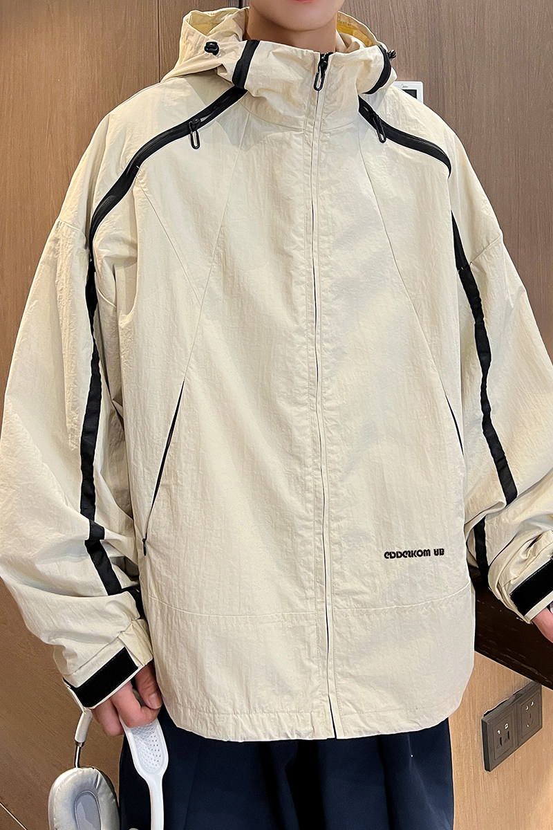 秋冬季欧美风流行冲锋衣男简约大码潮牌夹克外套JK6321/P100,男装夹克,电商B316