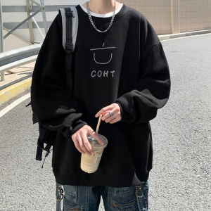 已注册/华棉秋季新宽松慵懒风卫衣男生流行打底衫WY5207/P35