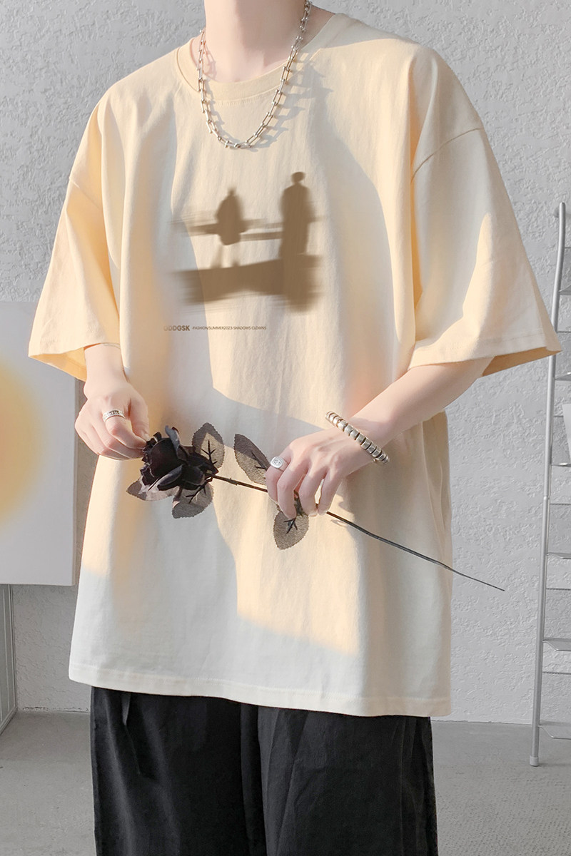 已注册/夏季宽松百搭流行短袖T恤男运动体恤打底衫DT8825/P25,男装T恤,电商B316
