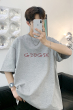 已注册/夏季浅灰色运动大码短袖T恤男生体恤打底衫DT5955/P25，男装T恤，电商B316