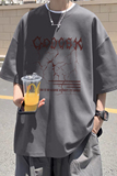 已注册/夏季外景日系休闲纯棉圆领短袖T恤男宽松体恤衫DT9661/P25，男装T恤，电商B316
